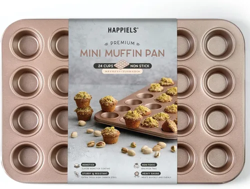 Miniatura 11 de HAPPIELS - Sartén antiadherente de 9 pulgadas para tartas con fondo extraíble Lata de tarta y quiche estriada libre de PFOA y BPA, no tóxica