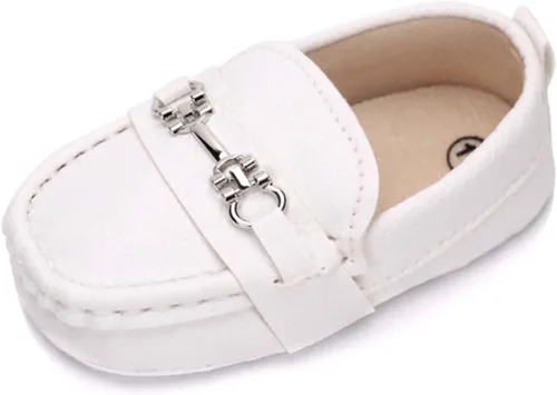 Greceen Zapatos Oxford de piel sintética para niños y niñas, adecuados para gatear, vestido de boda, fiestas de cumpleaños y cualquier ocasión