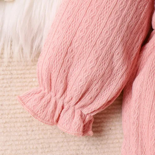 Miniatura 8 de Yccutest Mameluco de manga larga para bebé recién nacido, con volantes, para otoño e invierno