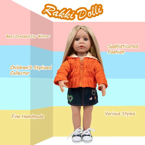 Miniatura 7 de Rakki Dolli - Conjunto de ropa moderna hecha a mano para muñeca