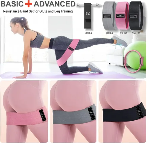 Miniatura 4 de Nuplot Kit esencial de yoga y pilates para mujer, kit de pilates Better Me para entrenamientos en casa con anillo de pilates y juego de pelotas