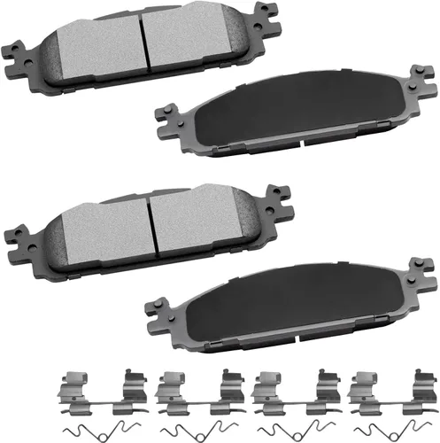 Miniatura 21 de cciyu Juego de pastillas de freno de cerámica delanteras y traseras D946 D683, 8 piezas para BMW 330Ci 2001-2005 para BMW 330i 2001-2005 para BMW