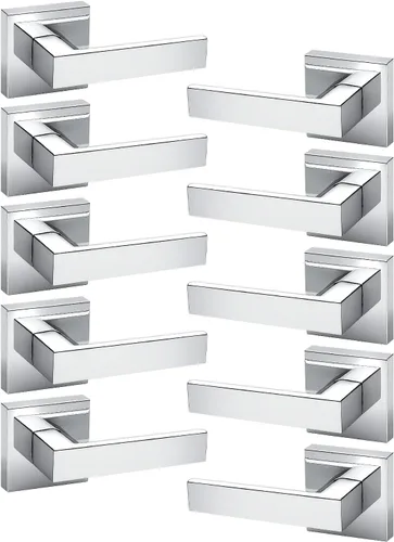 Miniatura 111 de KNOBWELL - Juego de cerradura con 1 picaporte resistente para puertas de una cara, ideal para puertas interiores reversibles, 0.93 libras