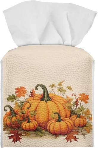 Miniatura 18 de 250th Anniversary Square Tissue Box Cover Pu Leather Tissue Holder Facial Paper Cover Waterproof Toilet Paper Holder for Bathroom Bedroom Modern
