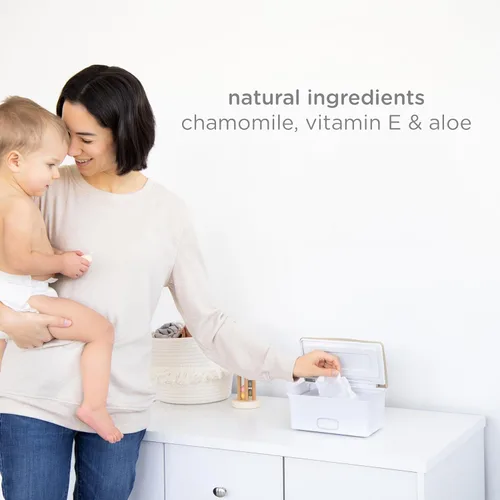 Miniatura 5 de Ubbi Toallitas para bebés sin fragancia, 99% a base de agua, toallitas a base de plantas, hipoalergénicas para pieles sensibles con manzanilla