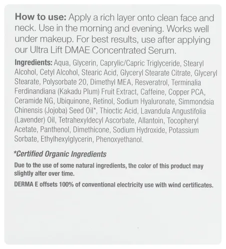 Miniatura 2 de Derma e Hidratante y reafirmante, DMAE- Alpha Lipóico – c-ester, 2 onzas, 2