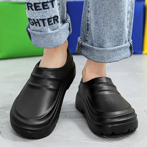 Miniatura 6 de ZSpzx Zapatos de chef para hombres y mujeres, zapatos de chef antideslizantes, resistentes al aceite, zuecos para mujer, zapatos de trabajo, zapatos