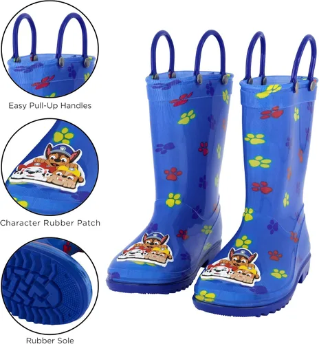 Miniatura 3 de Nickelodeon Botas de lluvia para niños con forro suave extraíble para nieve