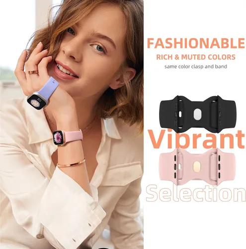 Miniatura 4 de Maledan Paquete de 6 correas compatibles con Apple Watch de 38mm 40mm 41mm 42mm 44mm 45mm 46mm 49mm, mujeres y hombres, correa deportiva de silicona