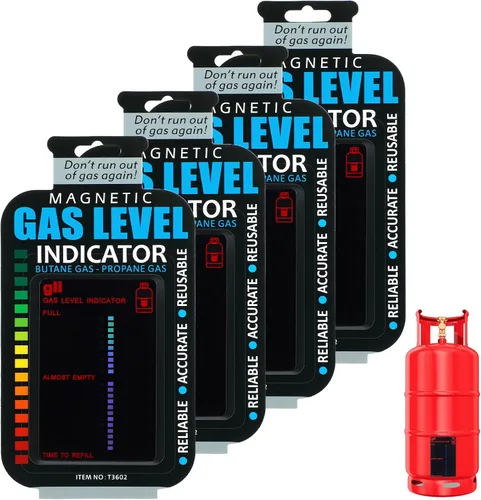Indicador de nivel de gas, indicadores de nivel de combustible, etiqueta engomada para tanque de propano pequeño, para el hogar, cocina, barbacoas