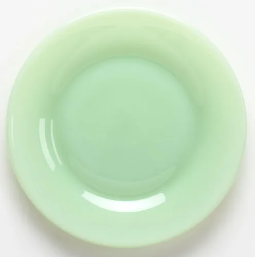 Miniatura 5 de Patrón simple y simple - Plato para pan/ensalada/cena - Mosser Glass (8 pulgadas, jade)