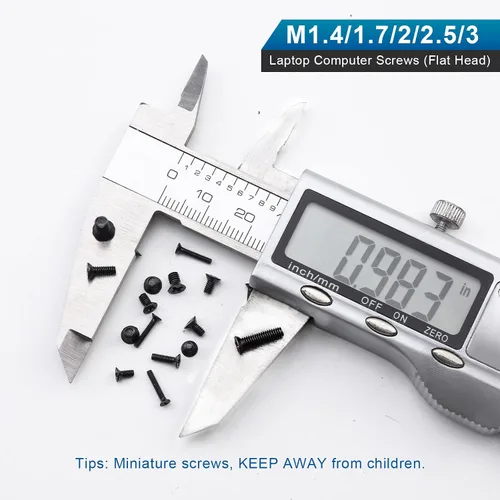 Miniatura 4 de NINDEJIN Juego de tornillos de acero al carbono para computadora portátil, 720 unidades, cabeza plana, surtidos de tornillos Phillips