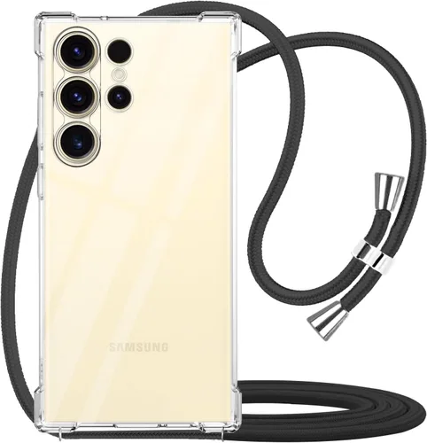 Miniatura 20 de para Google Pixel 6a Funda con Correa Ajustable para Cuello, Hombro y Cruzada Transparente Funda Móvil Duradera, Suave y delgada de Ajuste Perfecto
