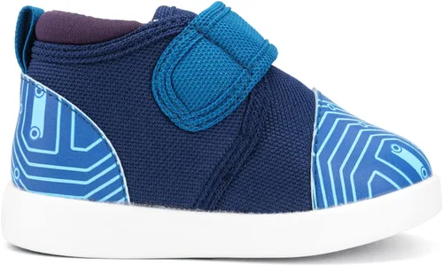 Miniatura 3 de ikiki Zapatillas deportivas para niños pequeños y niños pequeños. Tenis de ajuste espacioso. Nota no chirriantes, puntera y talón de cuero vegano