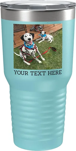 Miniatura 22 de Vaso personalizado de 30 onzas (17 colores) con foto impresa con aislamiento térmico de acero inoxidable recubierto de polvo con tapa, regalo