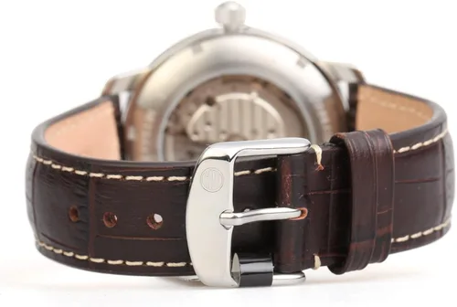 Miniatura 5 de Zeppelin 7684-5 Reloj cronógrafo de cuero marrón para hombre, Negro -, Moderno