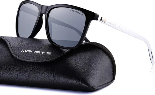 Miniatura 2 de MERRY'S Gafas de sol polarizadas para mujer, de aluminio, para conducir, rectangulares, para hombres y mujeres