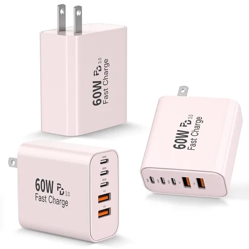 Miniatura 10 de 60W iPhone 17 16 Type C Wall Charger Block,2 Pack Apple Multi Fast Charging Blocks for iPhone,QC&Power Adapter for iPhone 17/17 Air/16e/16Pro