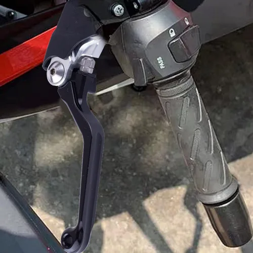 Miniatura 3 de 7/8" 22mm Manillar Universal de Aluminio para Motocicleta con Empuñadura de Embrague Plegable de 360° para Motocicleta de Calle, Deporte, Dirt Pit
