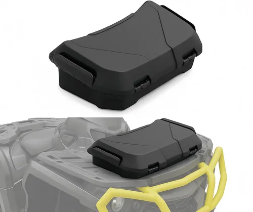 A & UTV PRO - Caja de carga de almacenamiento para asiento ATV Outlander, A & UTV PRO de 2 galones (7.5 litros), caja de almacenamiento de asiento