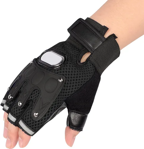 Miniatura 7 de IPENNY Guantes de entrenamiento unisex para hombre y mujer, guantes de ciclismo de medio dedo, transpirables, elásticos, guantes de ciclismo