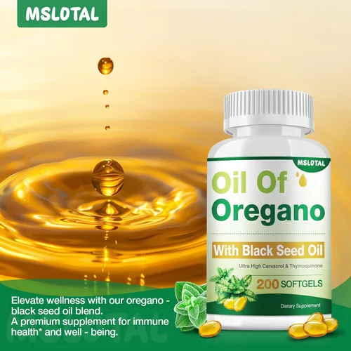 Miniatura 6 de Cápsulas blandas de aceite de orégano - Cápsulas de aceite de orégano orgánico con aceite de semilla negra