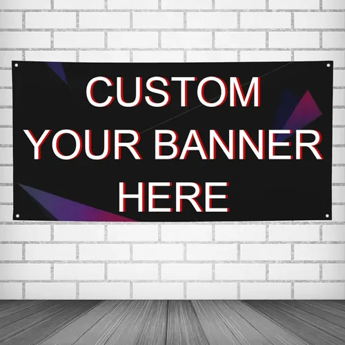 Miniatura 10 de Pancartas y letreros personalizados para exteriores, letrero con texto fotográfico, decoración del hogar, fiesta de cumpleaños, negocios, 6' X 3