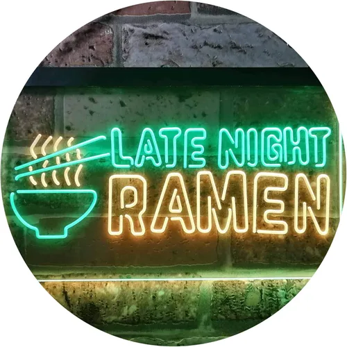 Miniatura 19 de ADVPRO Letrero de neón LED de doble color para ramen japonés de ramen, azul y rojo, 12 "x 8.5" st6s32-i3305-br