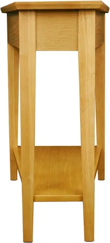 Miniatura 6 de Leick Home 10074-DS Mesa auxiliar tipo cuña para sillón reclinable con estante, arena del desierto Arenas del desierto