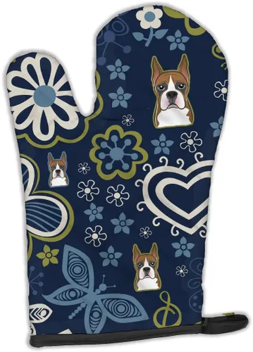 Miniatura 60 de Caroline's Treasures BB4020OVMT Dog House Collection Border Collie - Guante de horno grueso resistente al calor para sartenes calientes y horno