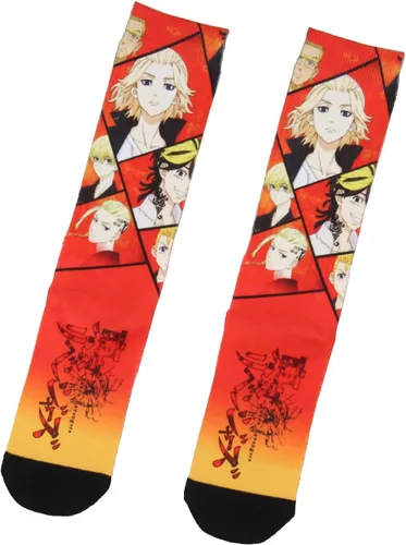 Miniatura 2 de Bioworld Tokyo Revengers Crew Calcetines para hombres y mujeres manga anime sublimados calcetines 1 par, Varios