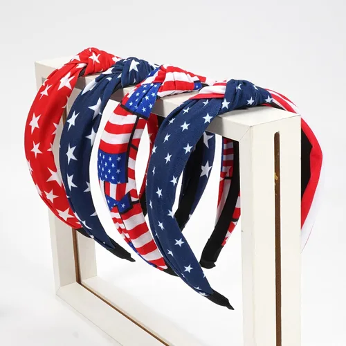 Miniatura 7 de Diademas con la bandera estadounidense para mujeres y niñas, Día de la Independencia, 4 de julio, diademas patrióticas de Estados Unidos