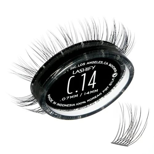 Miniatura 12 de Lashify Curl - Extensiones de pestañas Gossamer DIY de 0.394 pulgadas, color negro, pestañas postizas fáciles para un aspecto natural