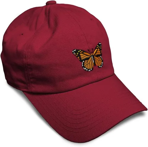Miniatura 55 de Gorra de béisbol suave con diseño de mariposa monarca, con insectos, bordado de mariposa, de algodón, para hombres y mujeres