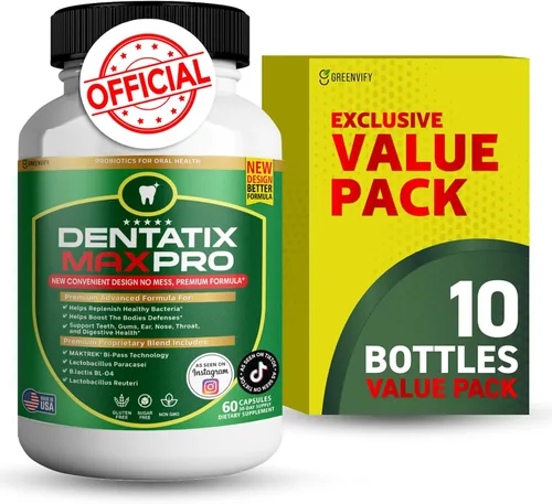Miniatura 13 de Dentatix Max Pro para la salud de las encías y los dientes y el aliento fresco, 40 mil millones de UFC Probióticos orales avanzados para el mal
