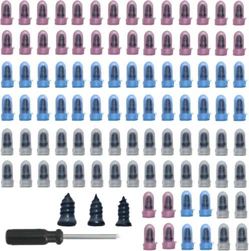 Miniatura 9 de Kit de uñas de goma para reparación de neumáticos, kit de reparación rápida de tapones de tornillo de neumáticos, alicates de enchufe de parche
