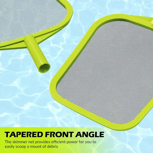 Miniatura 5 de Desnatador de piscina – Red de desnatador de piscina con poste, poste de aluminio telescópico ajustable de 5 secciones, 24.5 a 63.5 pulgadas