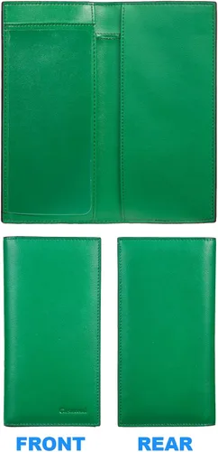 Miniatura 4 de Casmonal Vegan Leather Checkbook Cover For Men & Women Checkbook Holder Wallet RFID Blocking