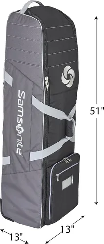 Miniatura 9 de Samsonite Soft-Sided Golf Travel Bag with Wheels, Heavy-Duty 600D Polyester, Additional Top Padding, Shoe/Accessory Pocket, Foldable