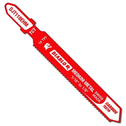 Miniatura 7 de Diablo Hojas de sierra de calar bimetálicas para corte de madera superior e inferior de acabado ultrafino, 4-5/8 pulgadas, 12 TPI, paquete de 5