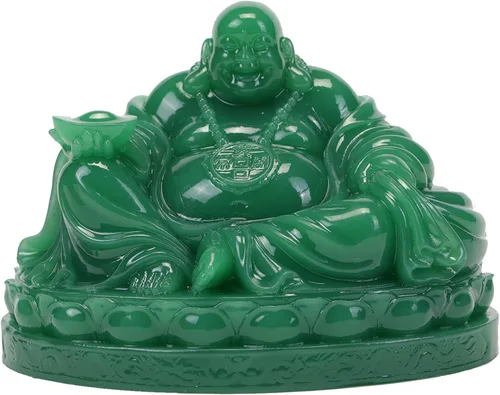 Fengshui Estatua de Buda riendo – Esculturas de Buda feliz para buena suerte, riqueza y felicidad, decoración del hogar, regalos de felicitación,