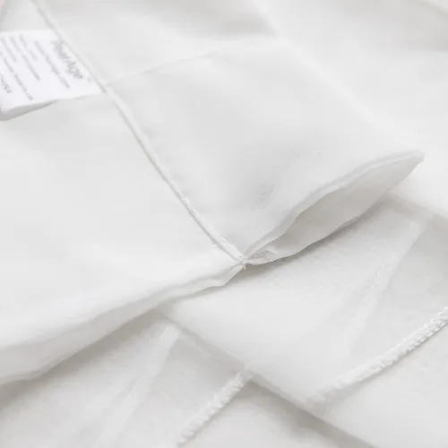 Miniatura 6 de PearAge Cortinas traslúcidas con cenefa para sala de estar, cenefa para ventanas de granja, cortinas festoneadas a medida con bolsillo para barra