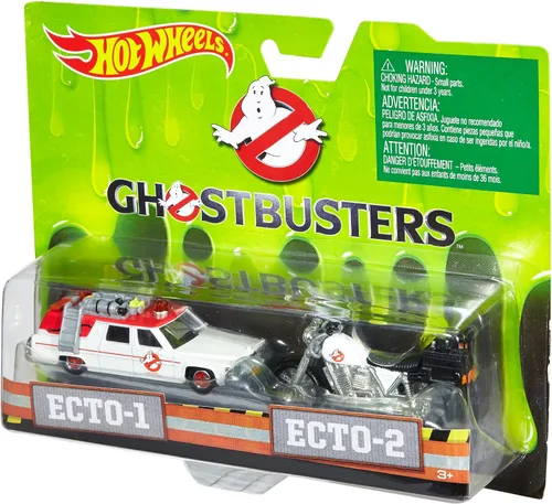 Miniatura 2 de Hot Wheels Ghostbusters - Figura fundida a presión a escala 1:64 (paquete de 2)