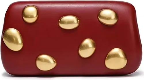 Miniatura 16 de Bolso de mano de piel sintética desmontable con cadena cruzada, bolso de noche, bolso de mano para mujer, formal, boda, fiesta, baile de graduación