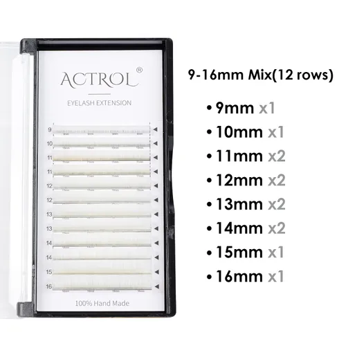 Miniatura 6 de Extensiones de pestañas de colores Easy Fan de 0.354-0.630 in, mezcla de blanco, rizo D, fácil de abanear, 0.003 in, suministros de pestañas
