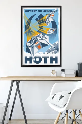 Miniatura 6 de Trends International Póster de pared de Star Wars-Hoth de 24 x 36 pulgadas, 25.8 x 37.8 x 1 pulgadas, multicolor