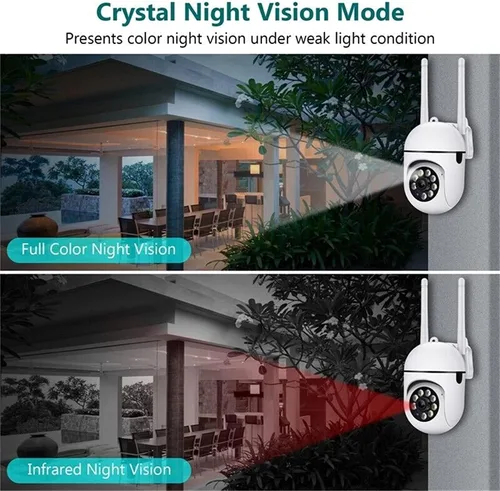 Miniatura 5 de Cámaras de seguridad para exteriores, cámaras WiFi de 2.4 GHz y 5G para seguridad en el hogar, cámaras de vigilancia domo 1080P, visión de 360°