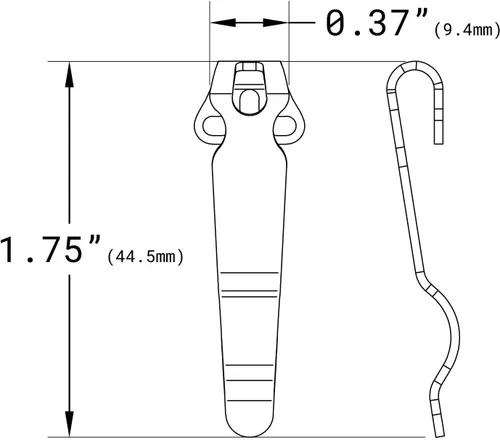 Miniatura 3 de Flytanium Pinza Universal de Cuchillo Plegable de Titanio Compatible con Modelos de Cuchillo Benchmade y Spyderco, y Muchos Otros – FLY-1250SSW