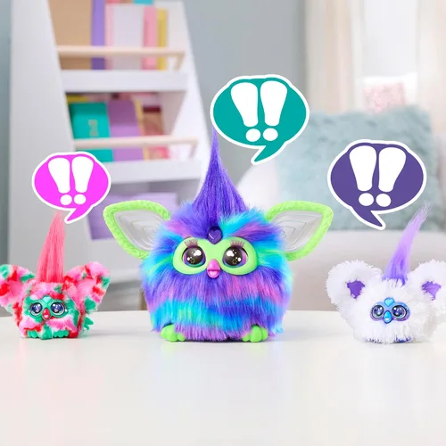 Miniatura 6 de FURBY Furblets - Paquete de 2 mini amigos navideños Pep-Mint & Sno-Flay, juguetes electrónicos de peluche para niñas y niños de 6 años en adelante