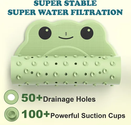 Miniatura 4 de Tapete de ducha antideslizante para bañera, superficie antideslizante lavable, tapete de goma suave para bañera y ducha